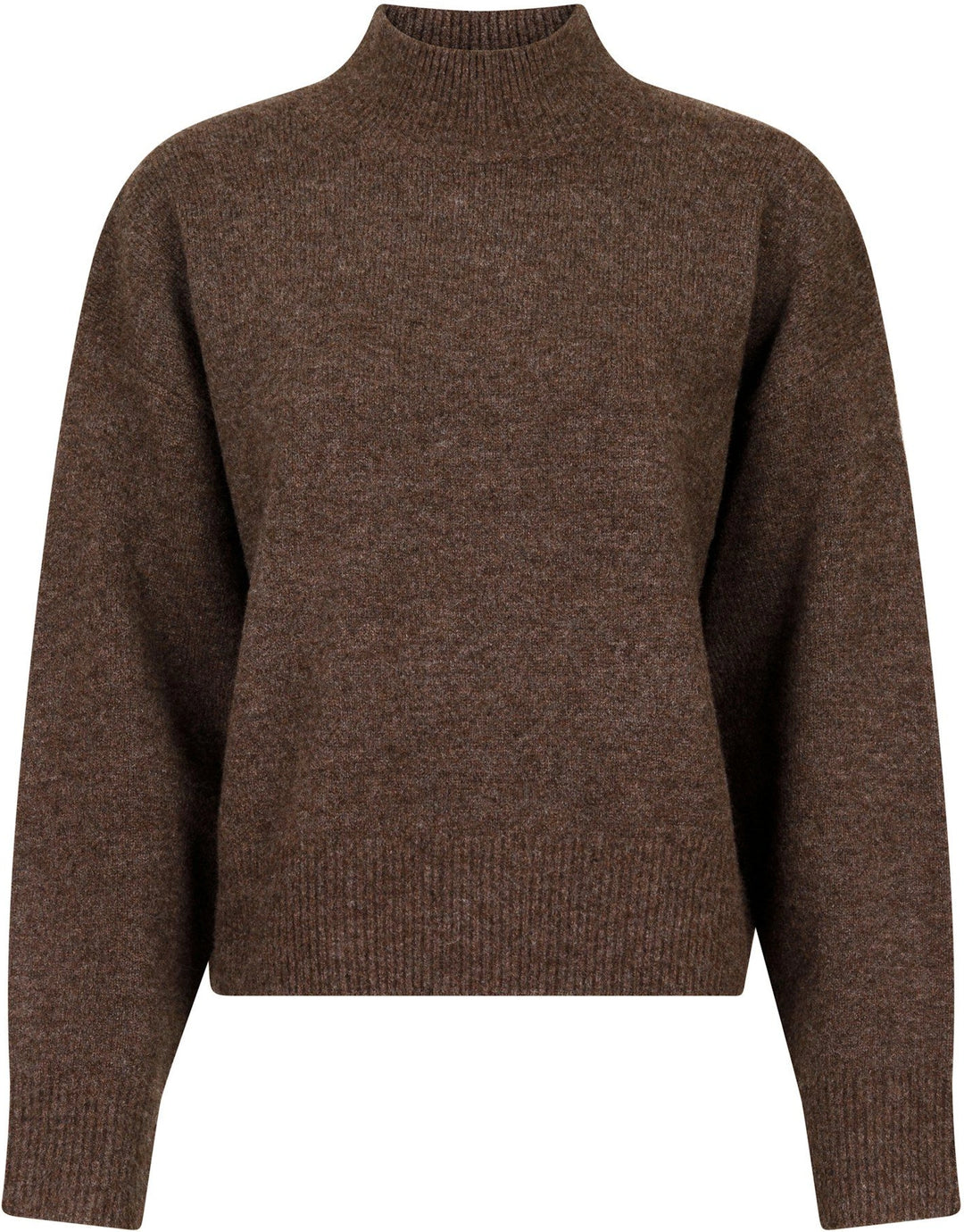 Paulina Knit Blouse - Brown Melange