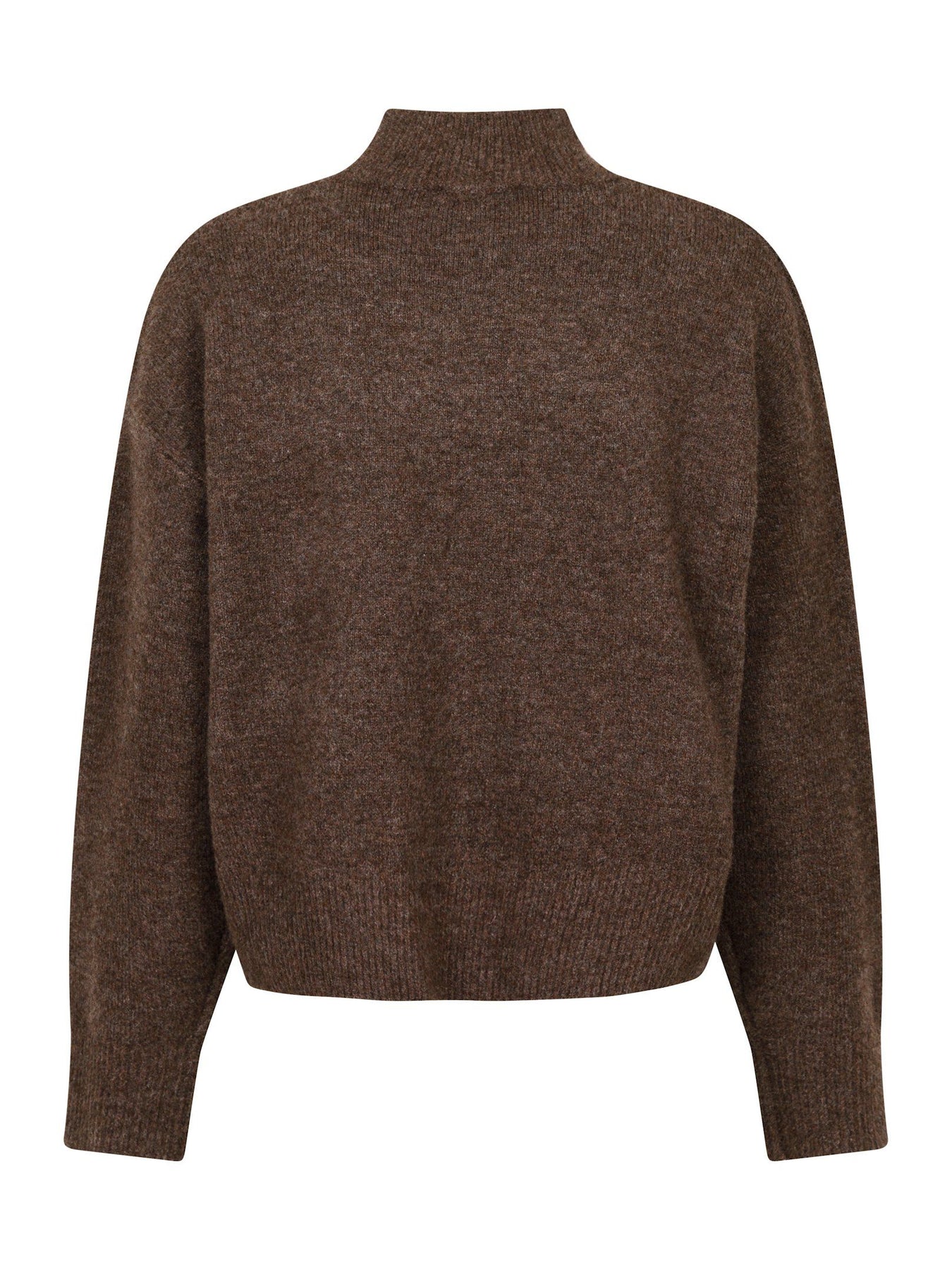 Neo Noir Paulina Knit Blouse - Brown Melange