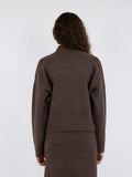 Neo Noir Paulina Knit Blouse - Brown Melange