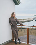 Neo Noir Paulina Knit Blouse - Brown Melange