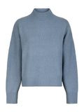 Paulina Stickad Blus - Smoke Blue
