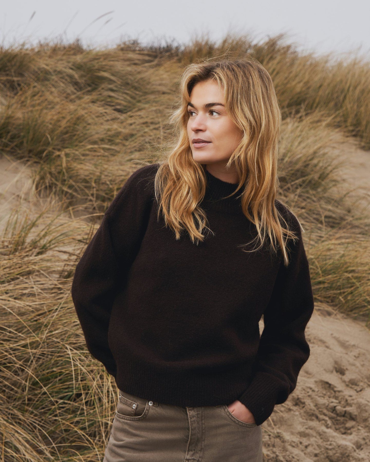 Paulina Knit Blouse - Mörkbrun