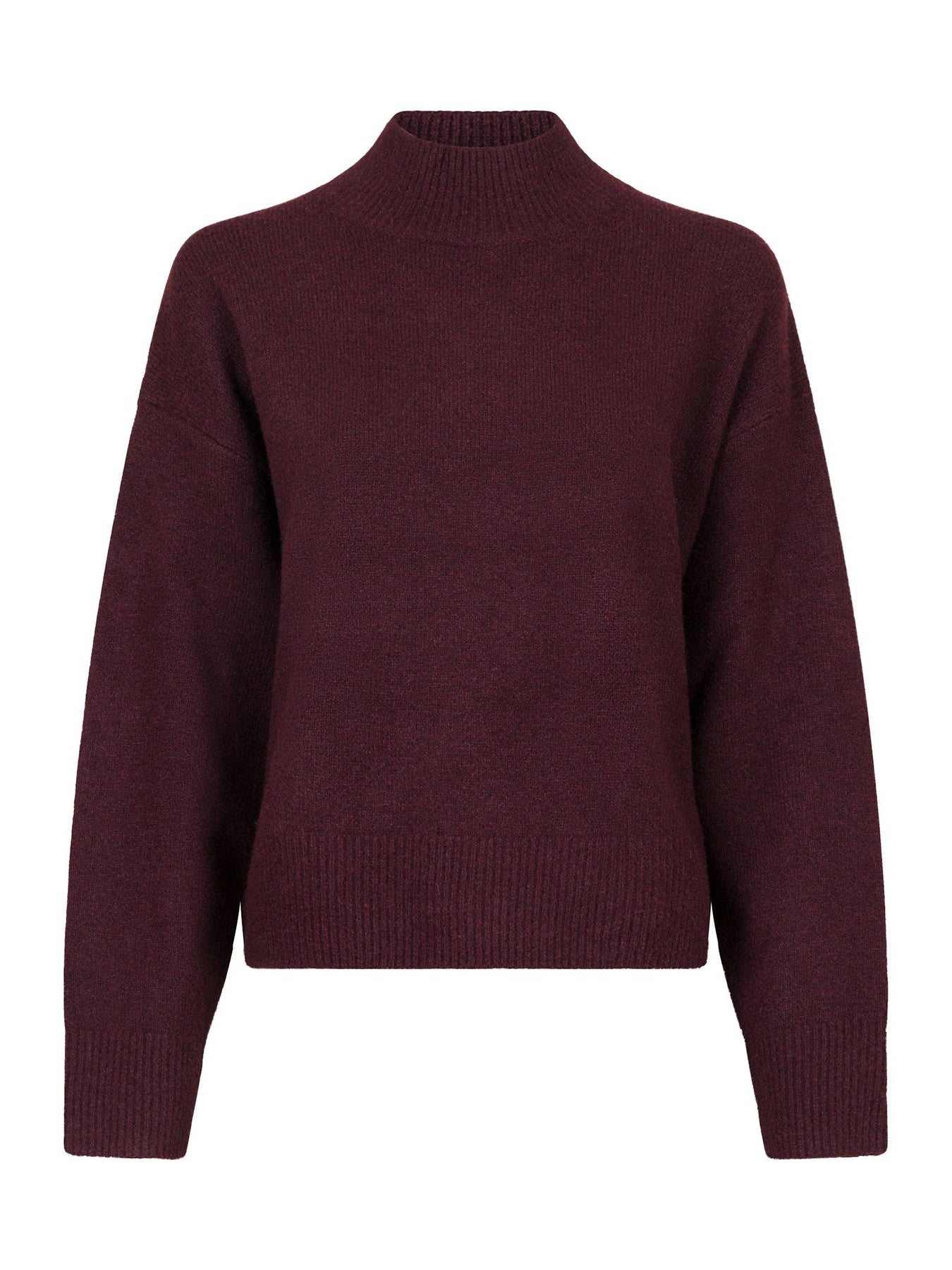 Paulina Knit Blouse - Vinröd