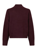 Paulina Knit Blouse - Vinröd