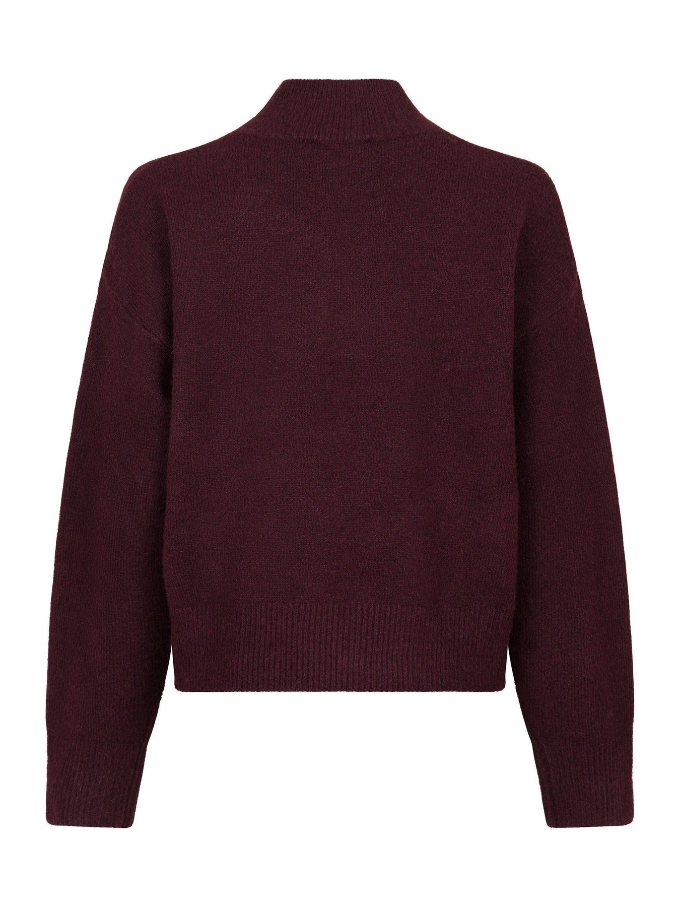 Paulina Knit Blouse - Vinröd