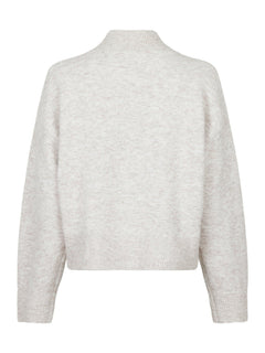 Paulina Knit Blouse - Beige Melange