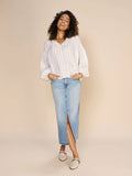 Safi Striped Linen Shirt - Ecru