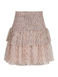 Carin Graphic Fire Skirt - Powder