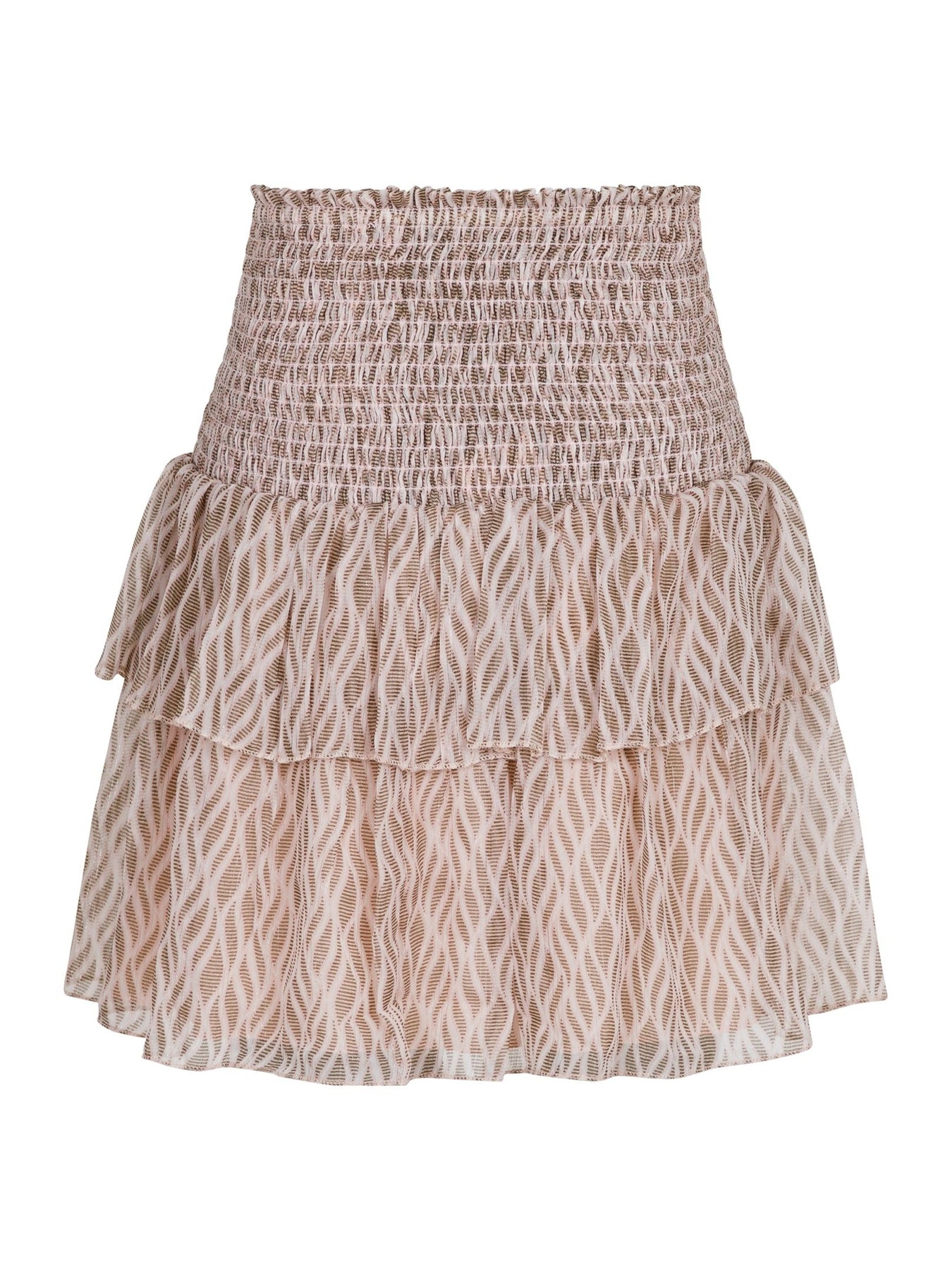Carin Graphic Fire Skirt - Powder