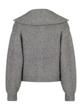 Masja Heavy Knit Cardigan - Grey Melange