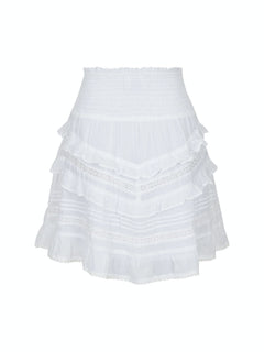 Donna S Voile Skirt - White
