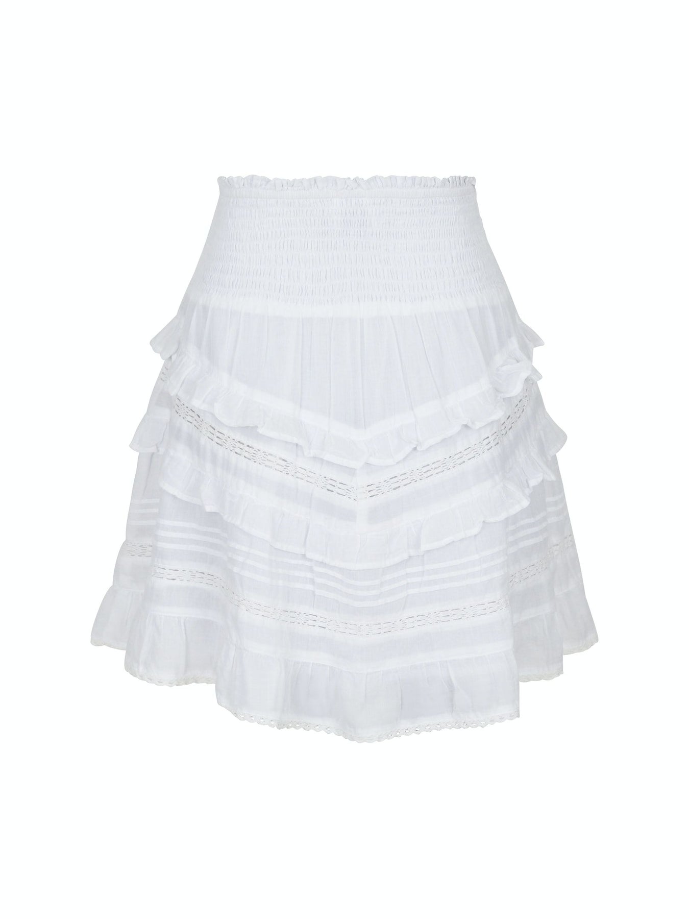 Donna S Voile Skirt - White