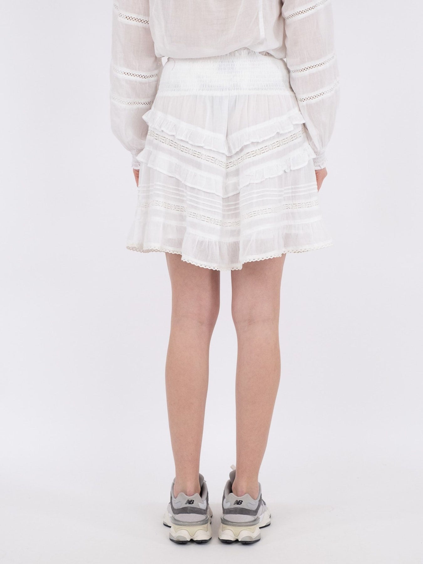 Donna S Voile Skirt - White
