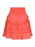 Donna S Voile Skirt - Coral
