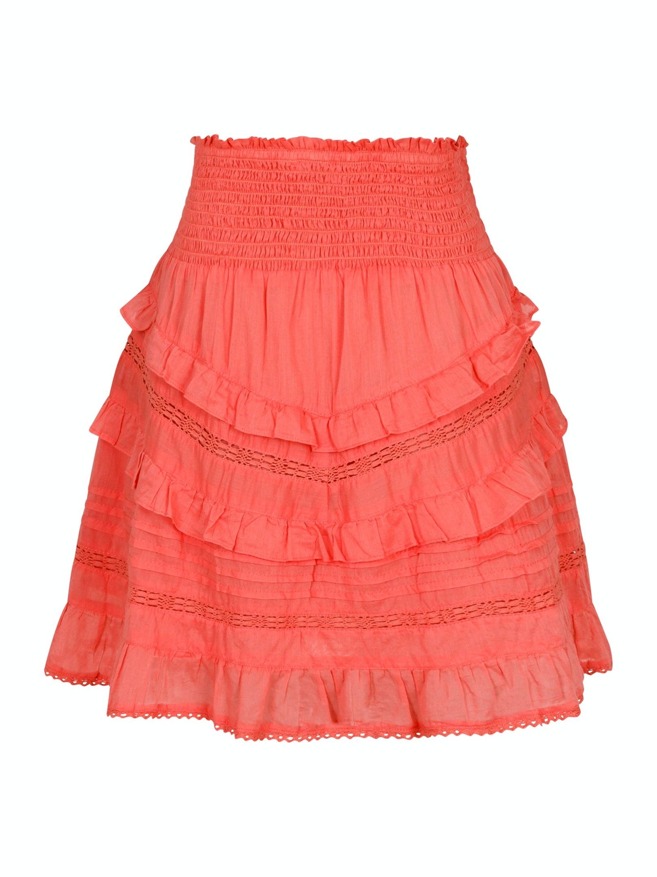 Donna S Voile Skirt - Coral