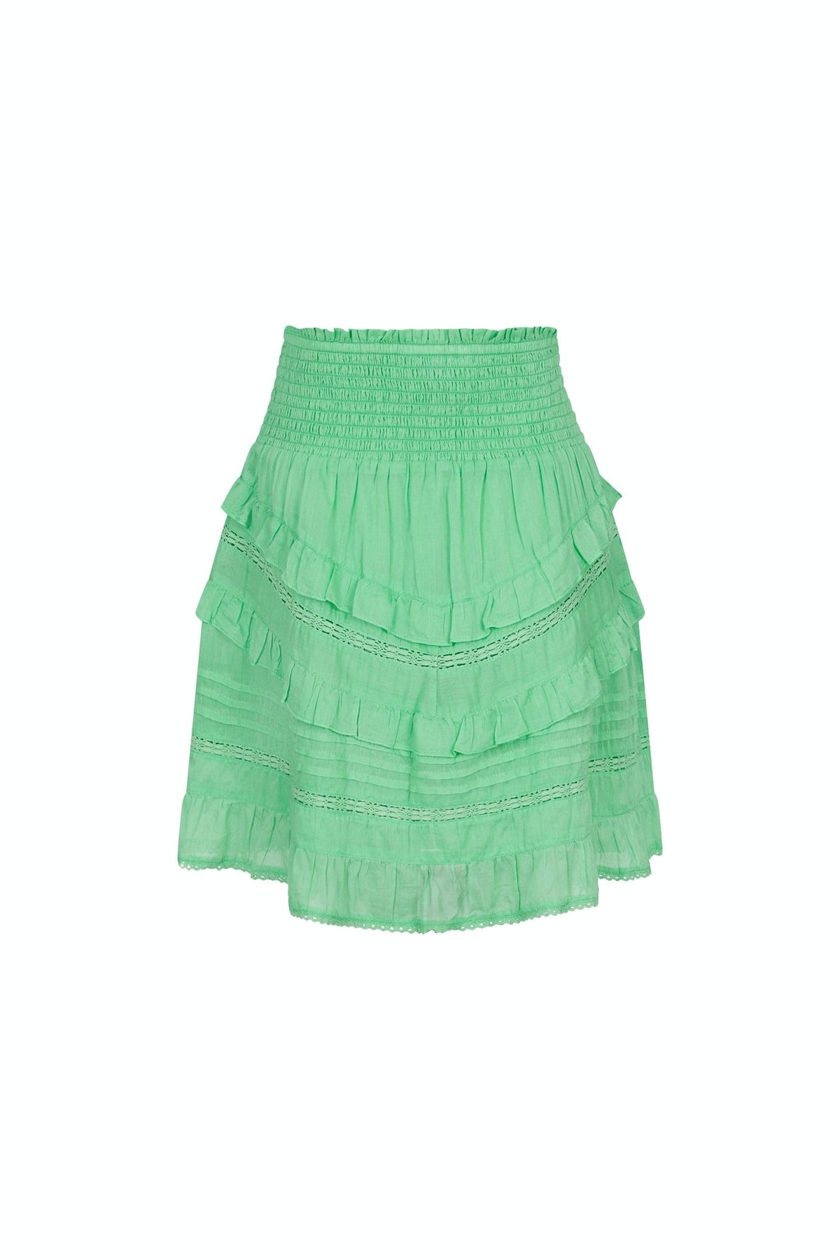 Donna S Voile Skirt - Apple Green
