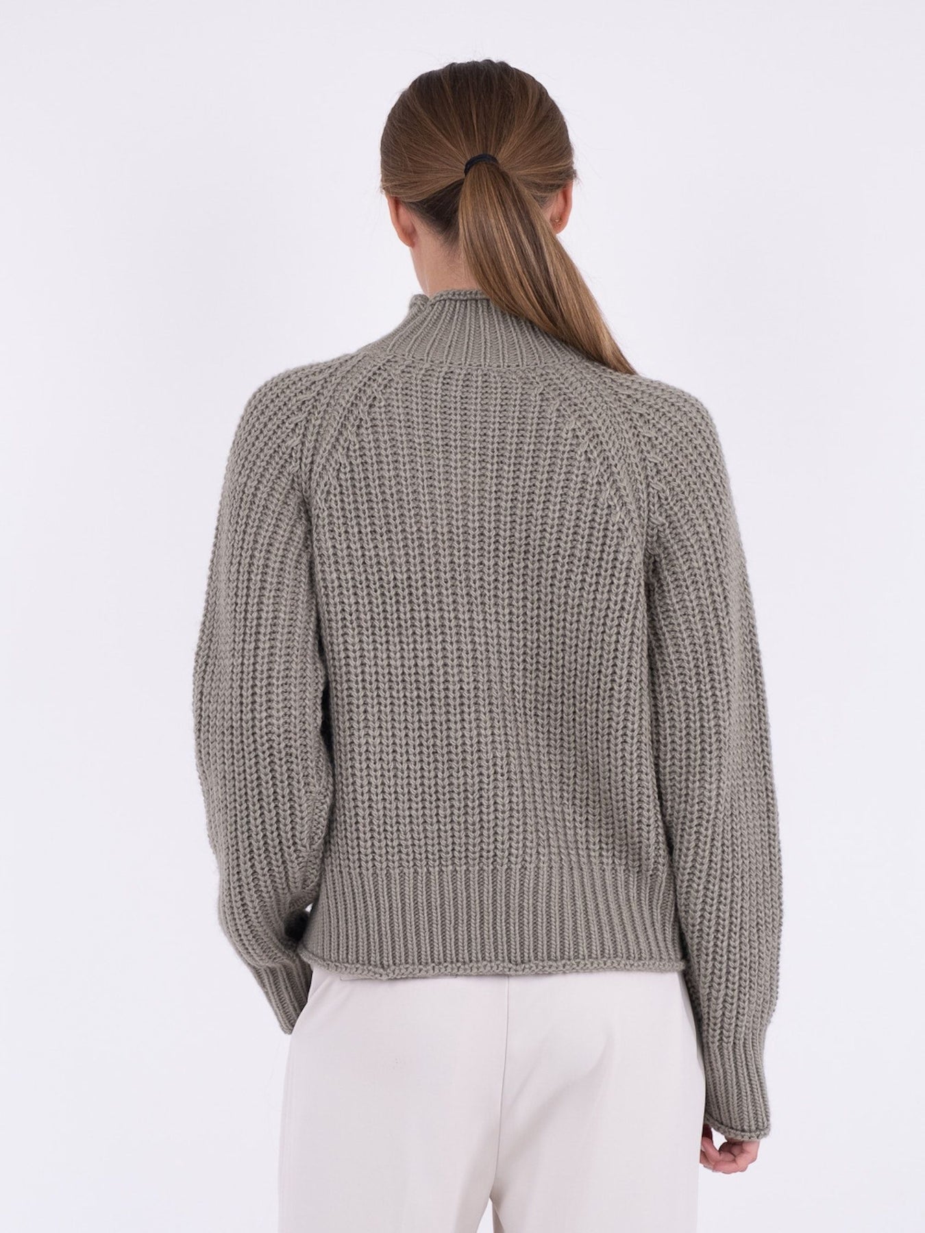 Dolce Knit Blouse - Smoke Green