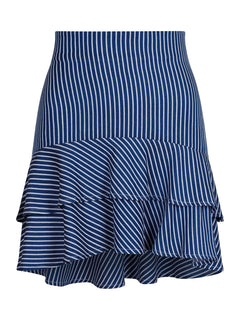 Kacie Stripe Skirt - Blue