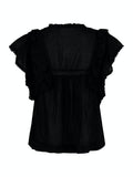 Jayla S Voile Top - Svart