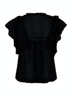 Jayla S Voile Top - Black