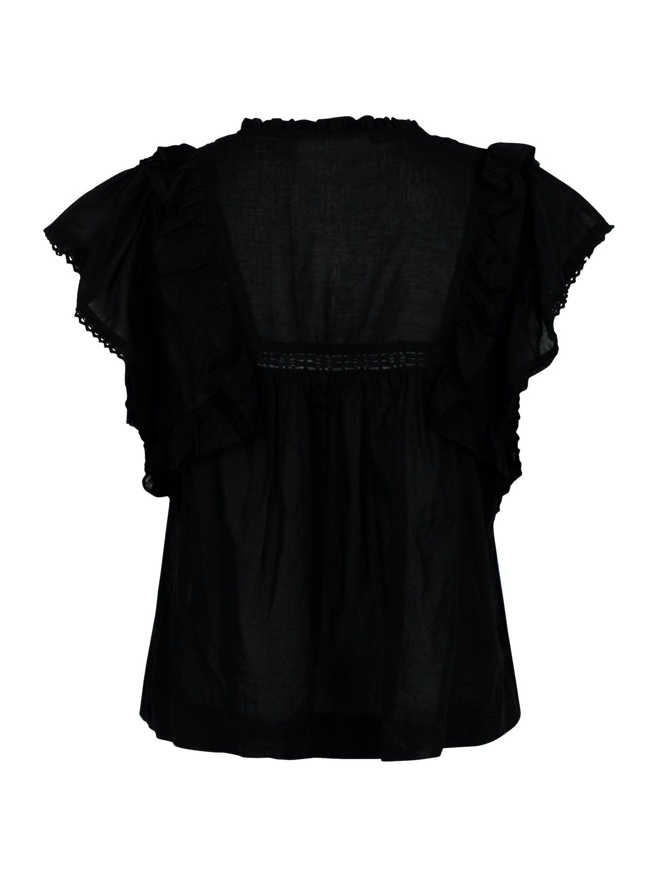 Jayla S Voile Top - Svart