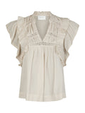 Jayla S Voile Top - Ivory