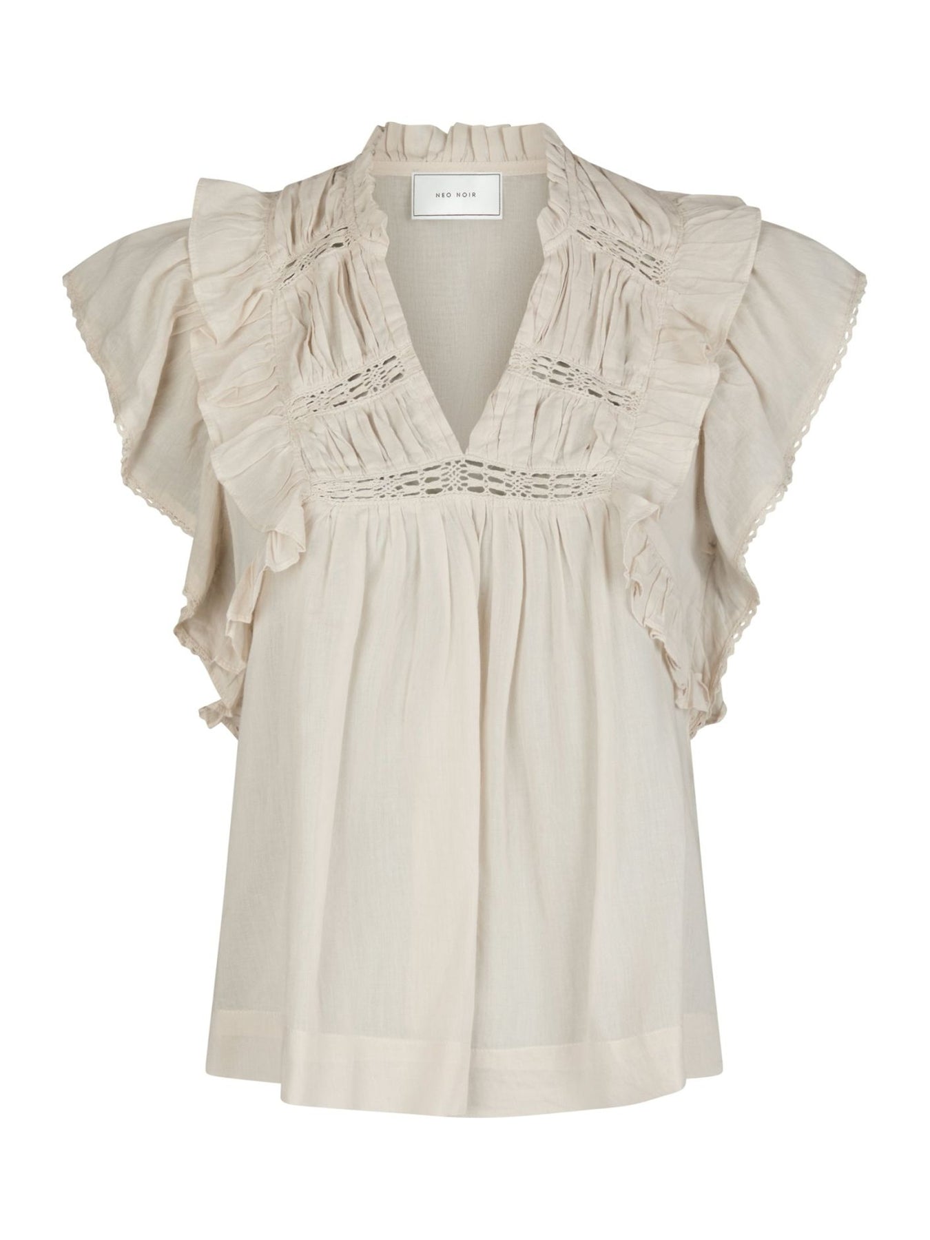 Jayla S Voile Top - Ivory