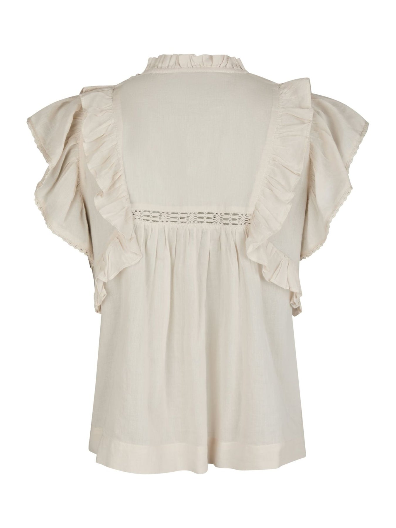 Jayla S Voile Top - Ivory
