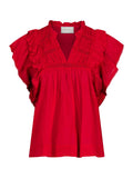 Jayla S Voile Top - Röd