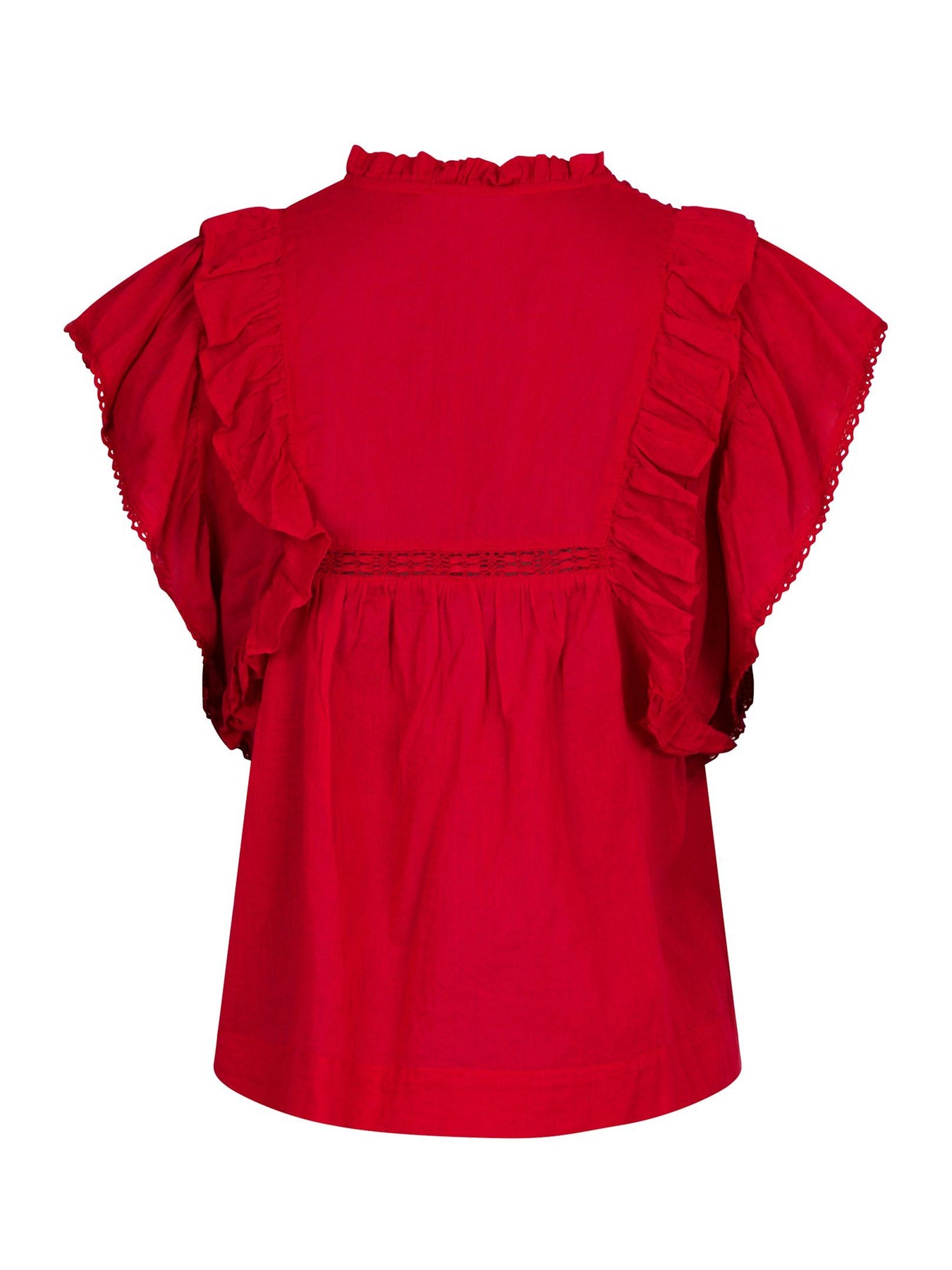 Jayla S Voile Top - Röd