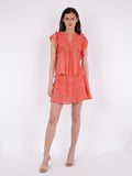 Jayla S Voile Top - Coral