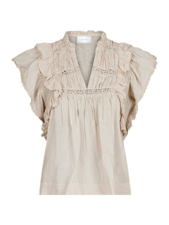 Jayla S Voile Top - Sand