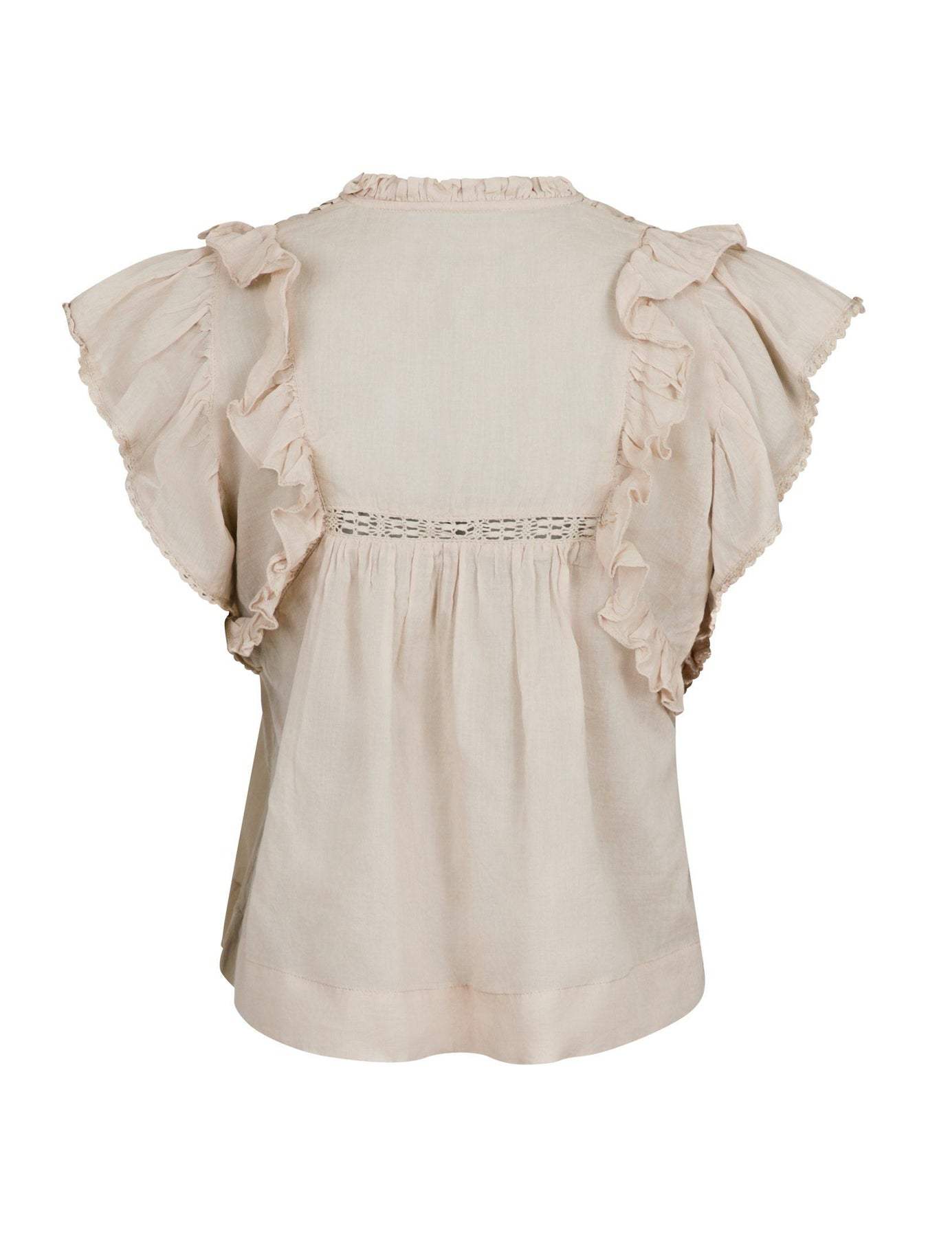 Neo Noir Jayla S Voile Top - Sand