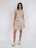 Neo Noir Jayla S Voile Top - Sand