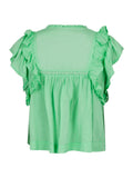 Jayla S Voile Top - Apple Green