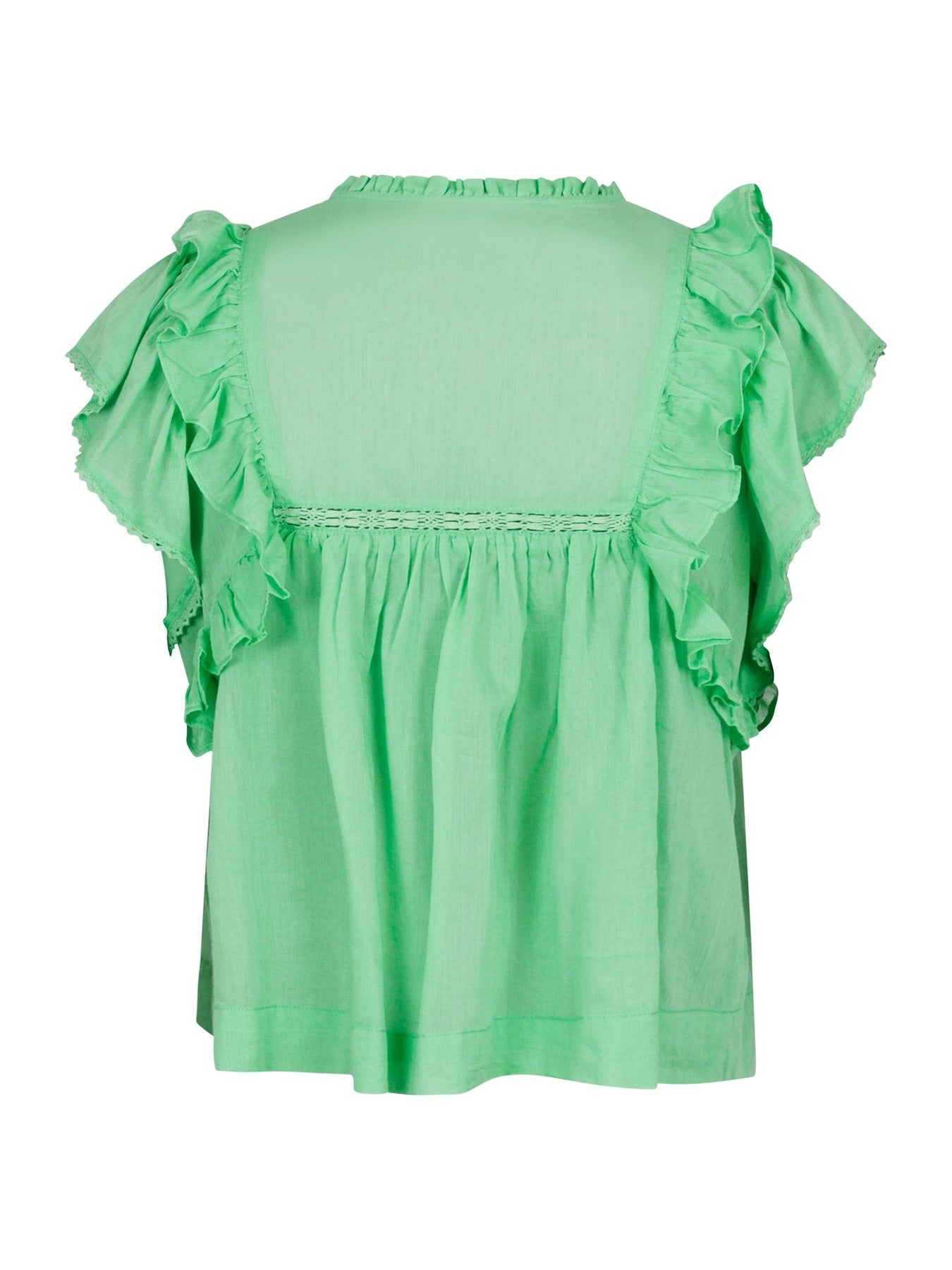 Jayla S Voile Top - Apple Green