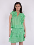Jayla S Voile Top - Apple Green