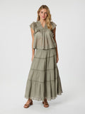 Felicia S Voile Skirt - Smoke Green