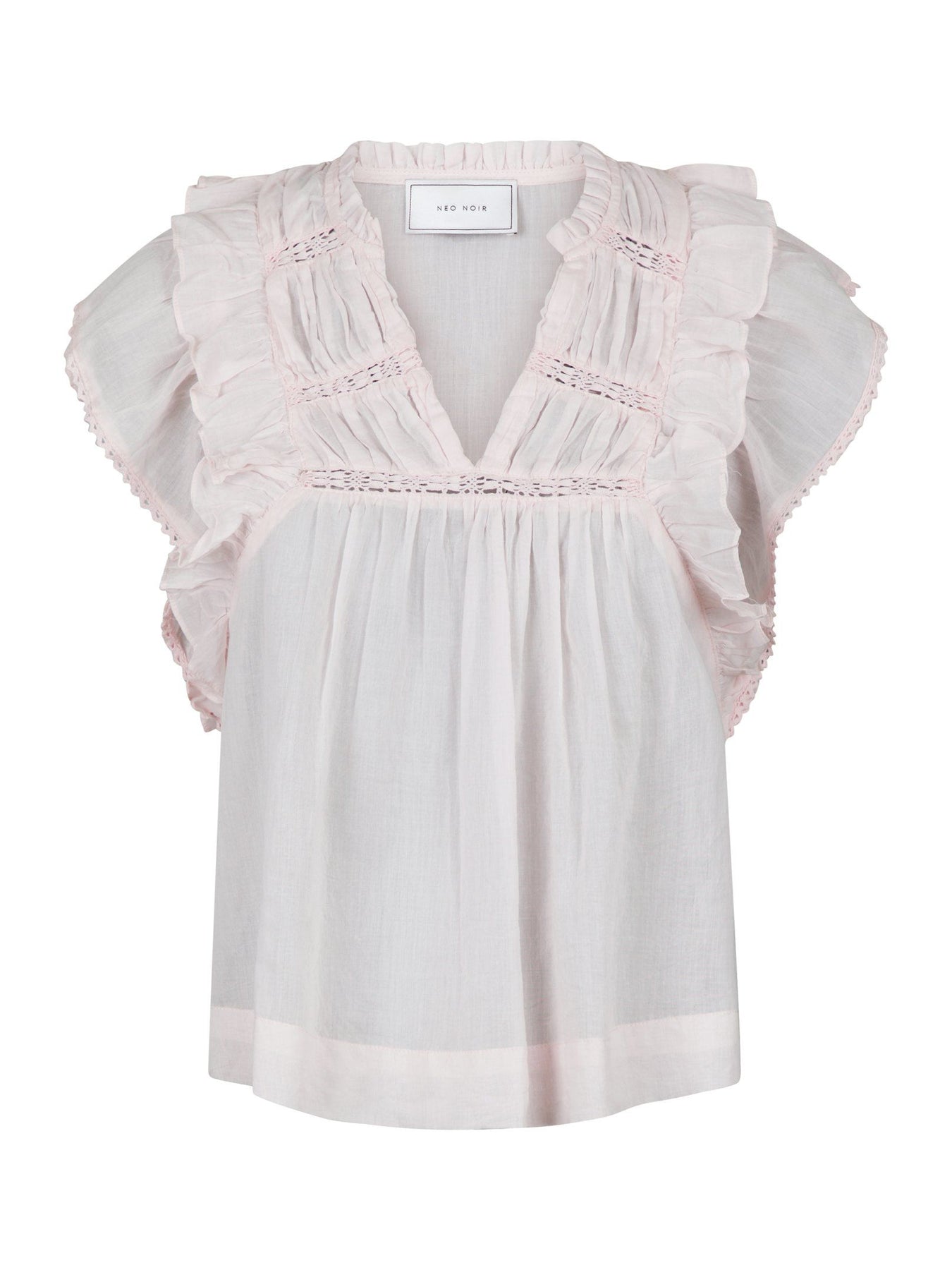 Jayla S Voile Top - Ljusrosa