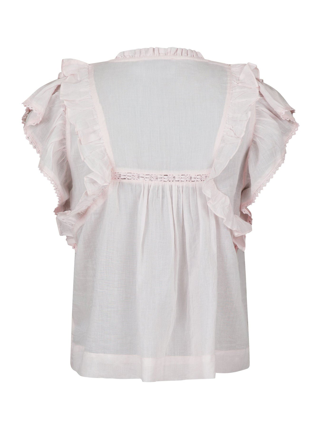 Jayla S Voile Top - Ljusrosa
