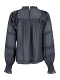 Sarna S Voile Blouse - Dark Grey