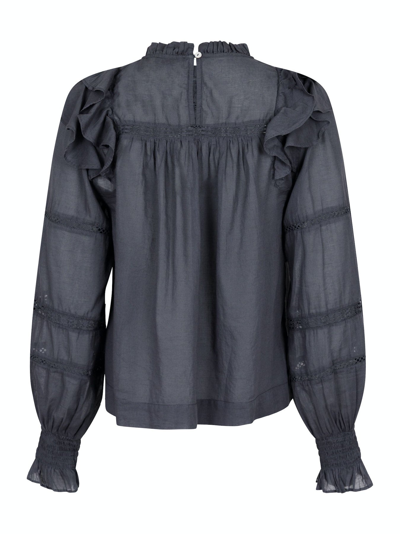 Sarna S Voile Blouse - Dark Grey