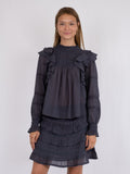 Sarna S Voile Blouse - Dark Grey