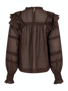 Sarna S Voile Blouse - Mocca