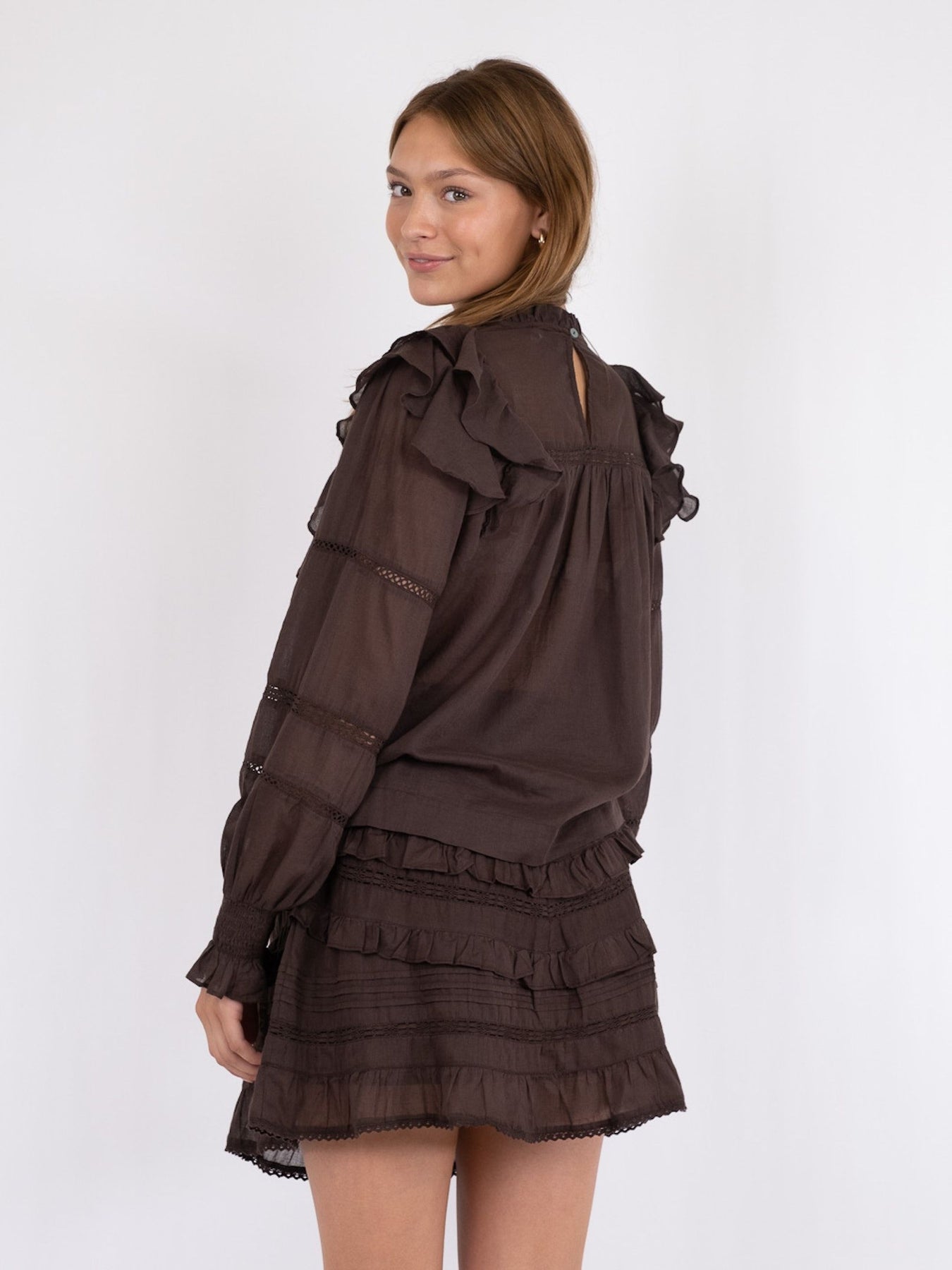 Sarna S Voile Blouse - Mocca