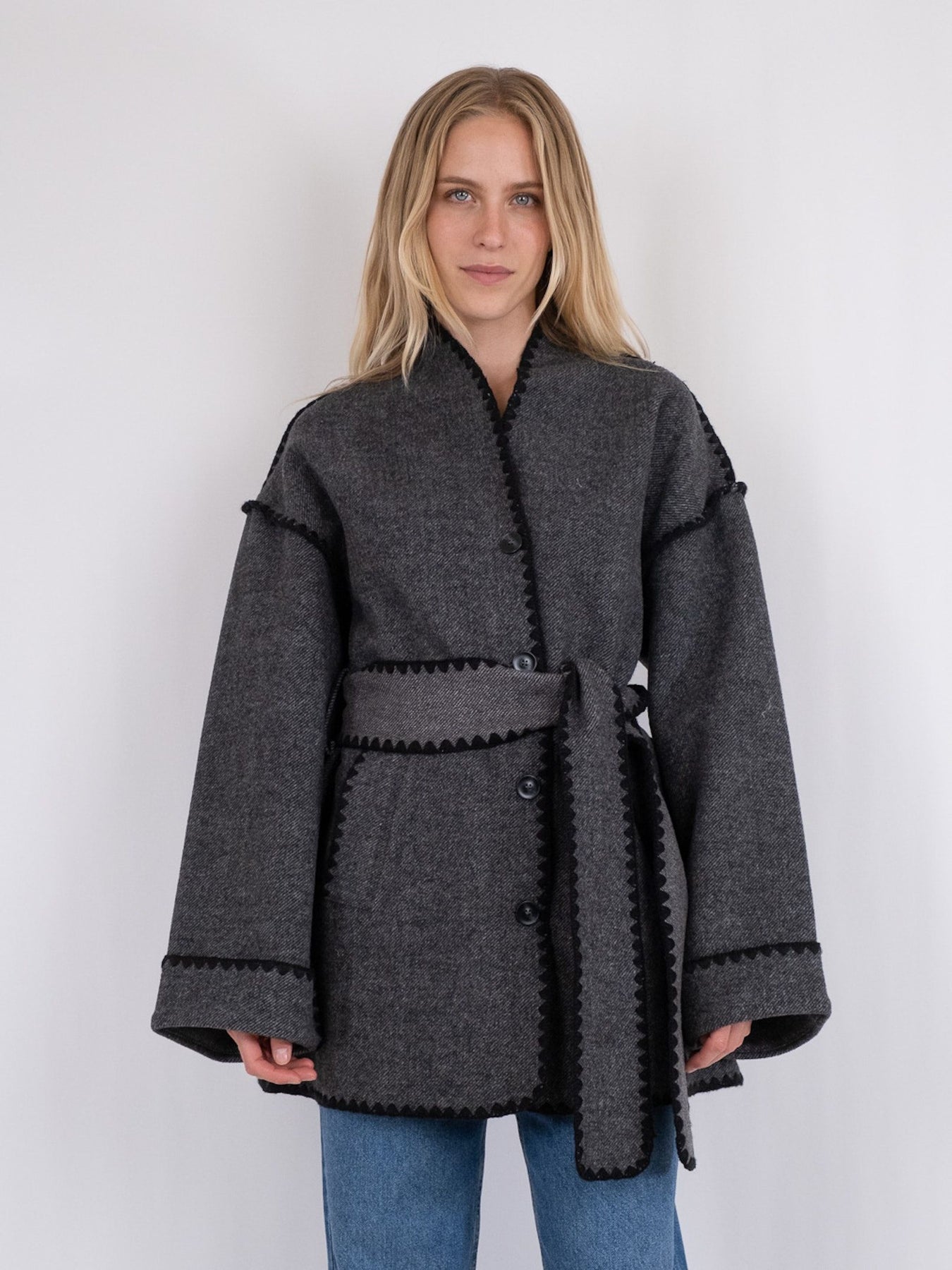 Frenchie Wool Jacket - Black