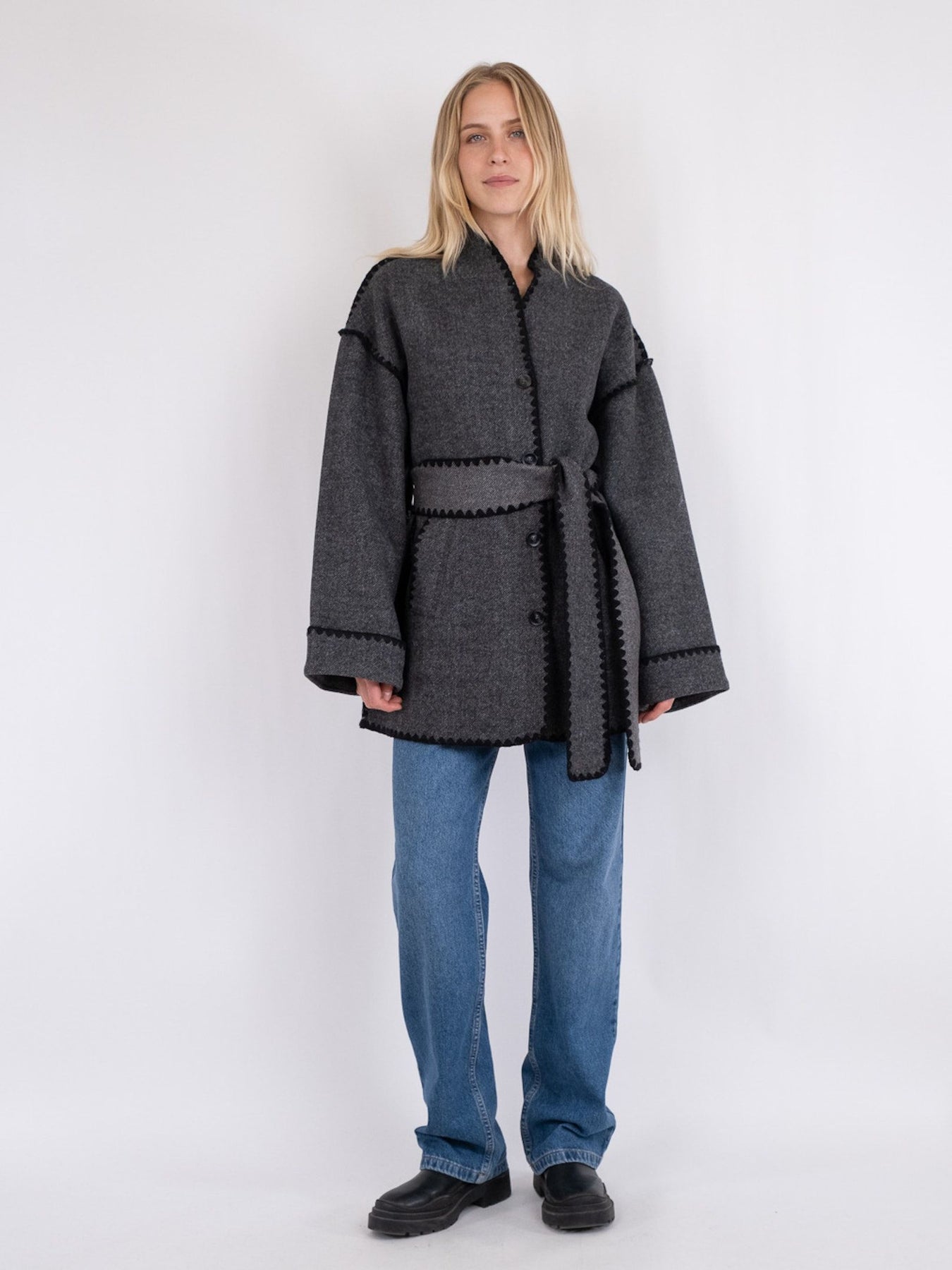 Frenchie Wool Jacket - Black