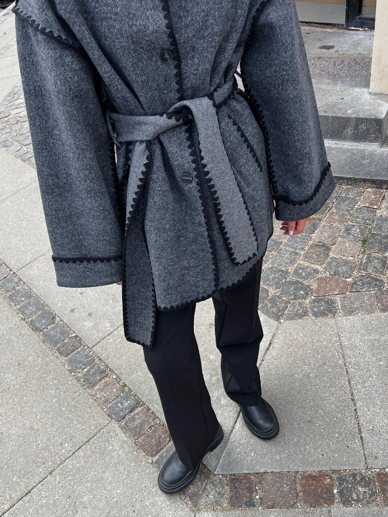 Frenchie Wool Jacket - Black
