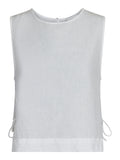 Neo Noir Svetlana Linen Top - Vit