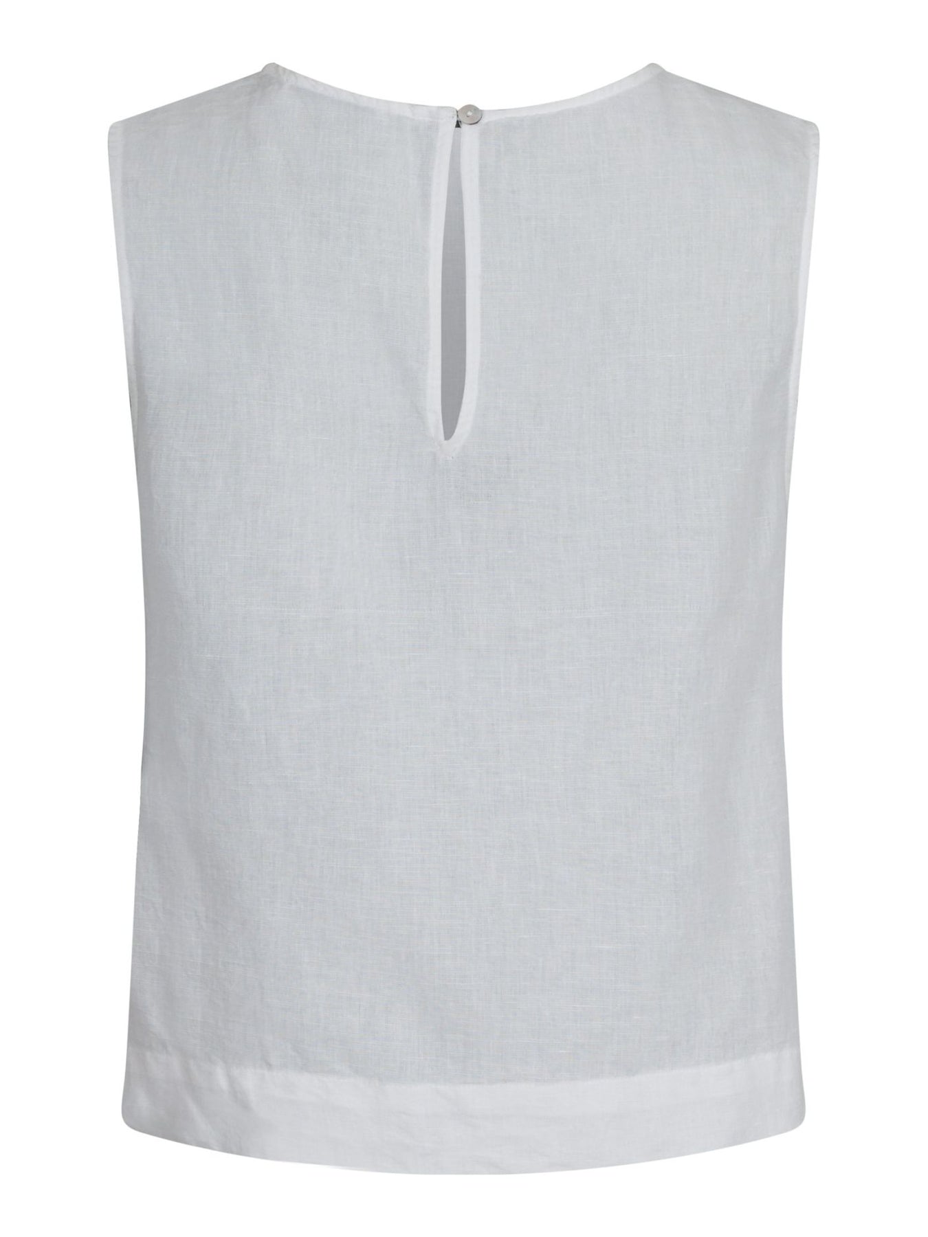 Neo Noir Svetlana Linen Top - Vit